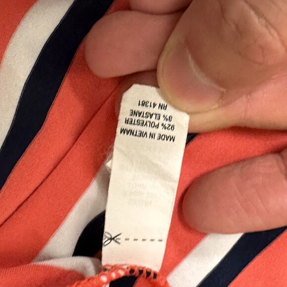 RLX Ralph Lauren Polo Mens Size XL Golf Performance Blue Orange Stripe - Picture 3 of 6